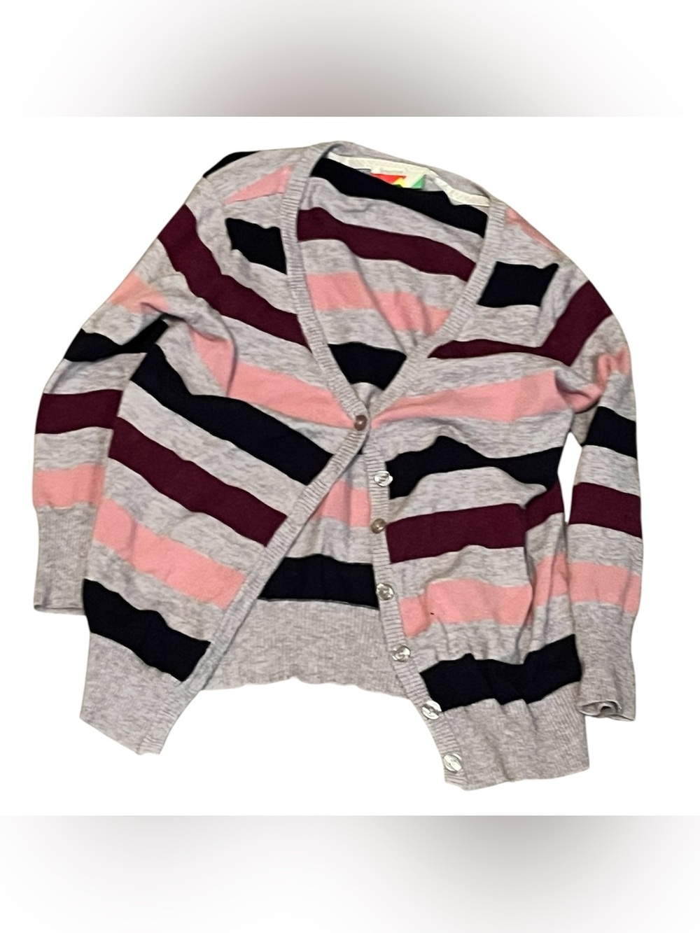 Anthropologie stripe button up cardigan